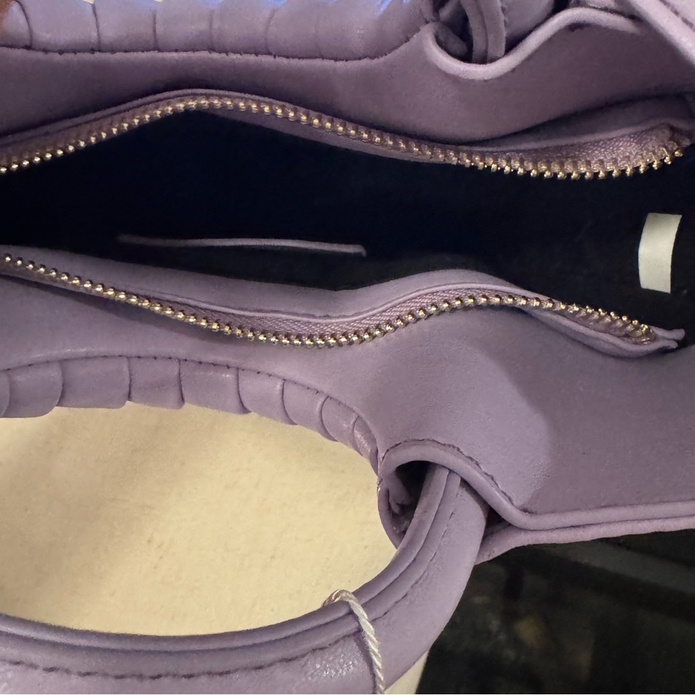 💜 Melie Bianco “Karlie” Lilac Vegan Crossbody Bag (NWT) - Picture 3 of 9
